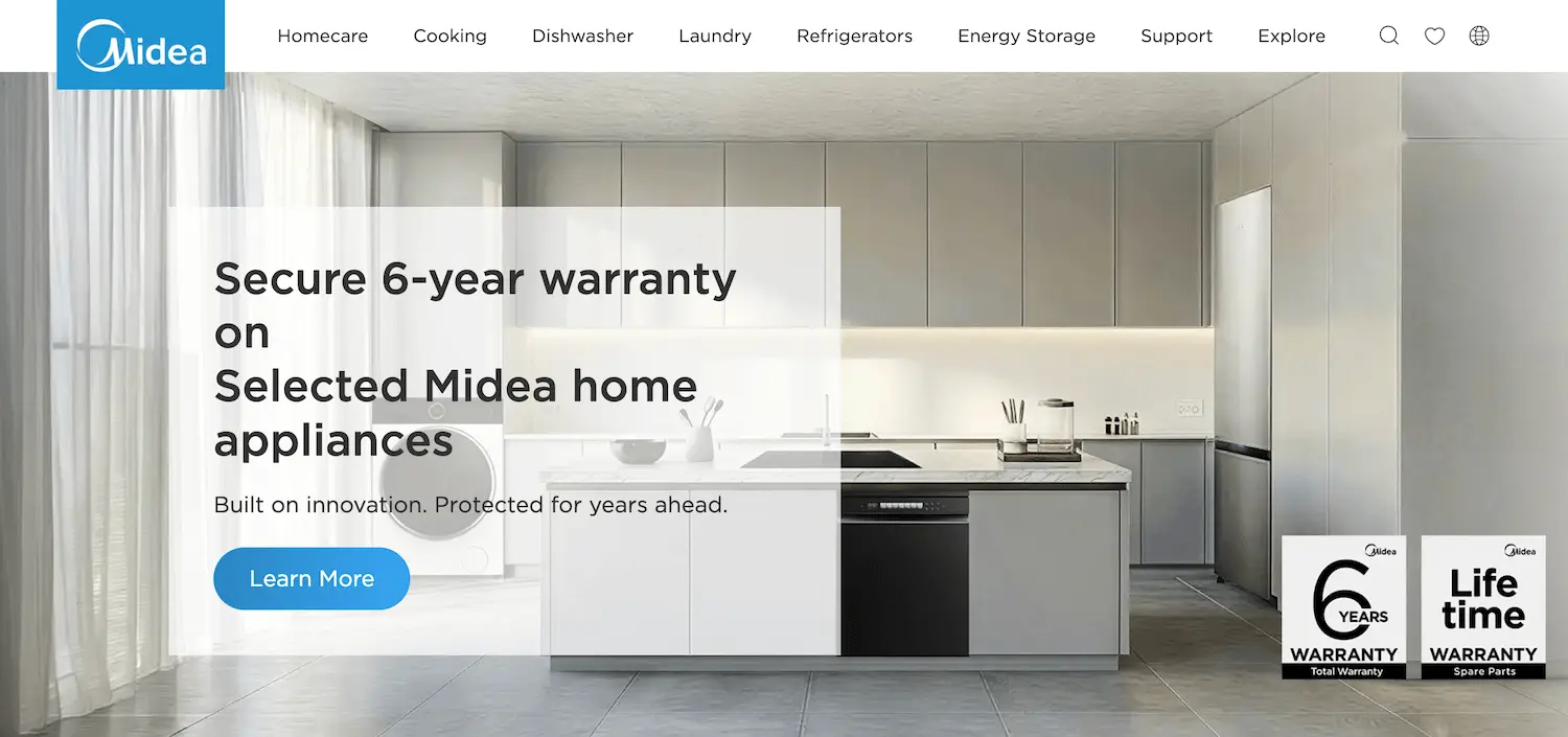 3.Midea UK
